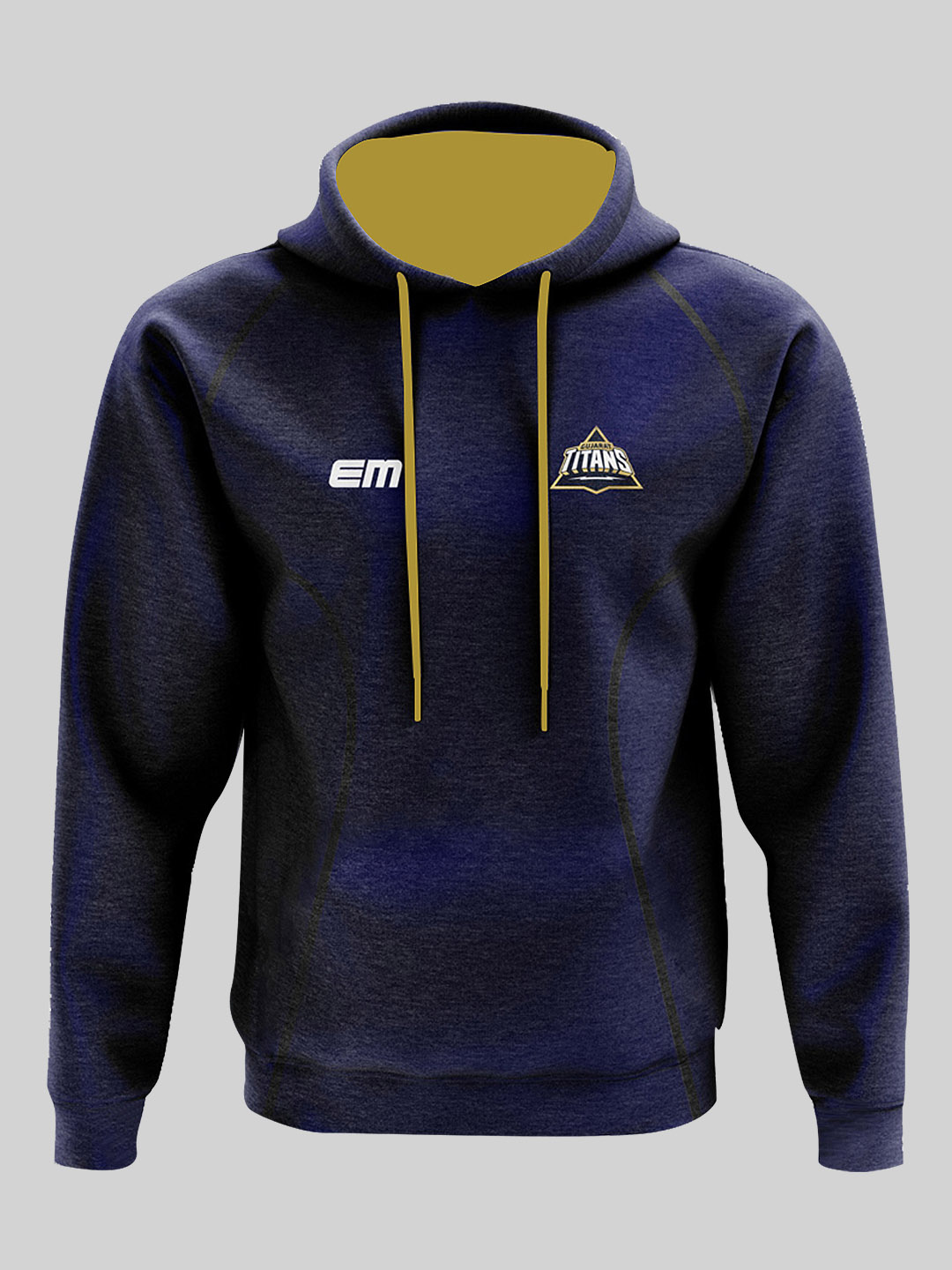 Gujarat Titans Men Navy Blue High-performance Full Sleeves Hoodie