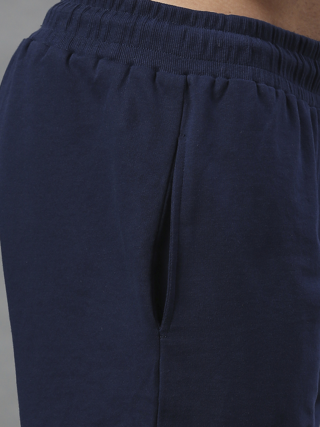 Gujarat Titans Men Navy Blue Printed Solid Mid-Rise Cotton Sports Shorts (6)