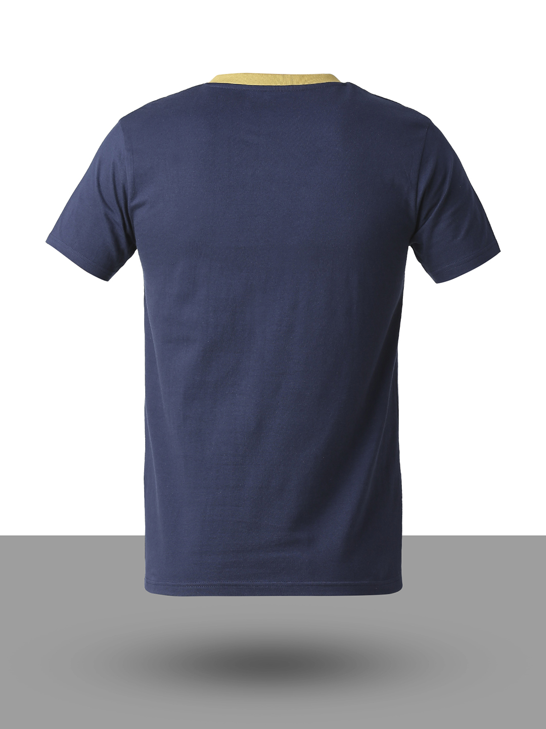 Gujarat Titans Men Navy Blue Solid Half Sleeves Round Neck Cotton T-Shirt (8)