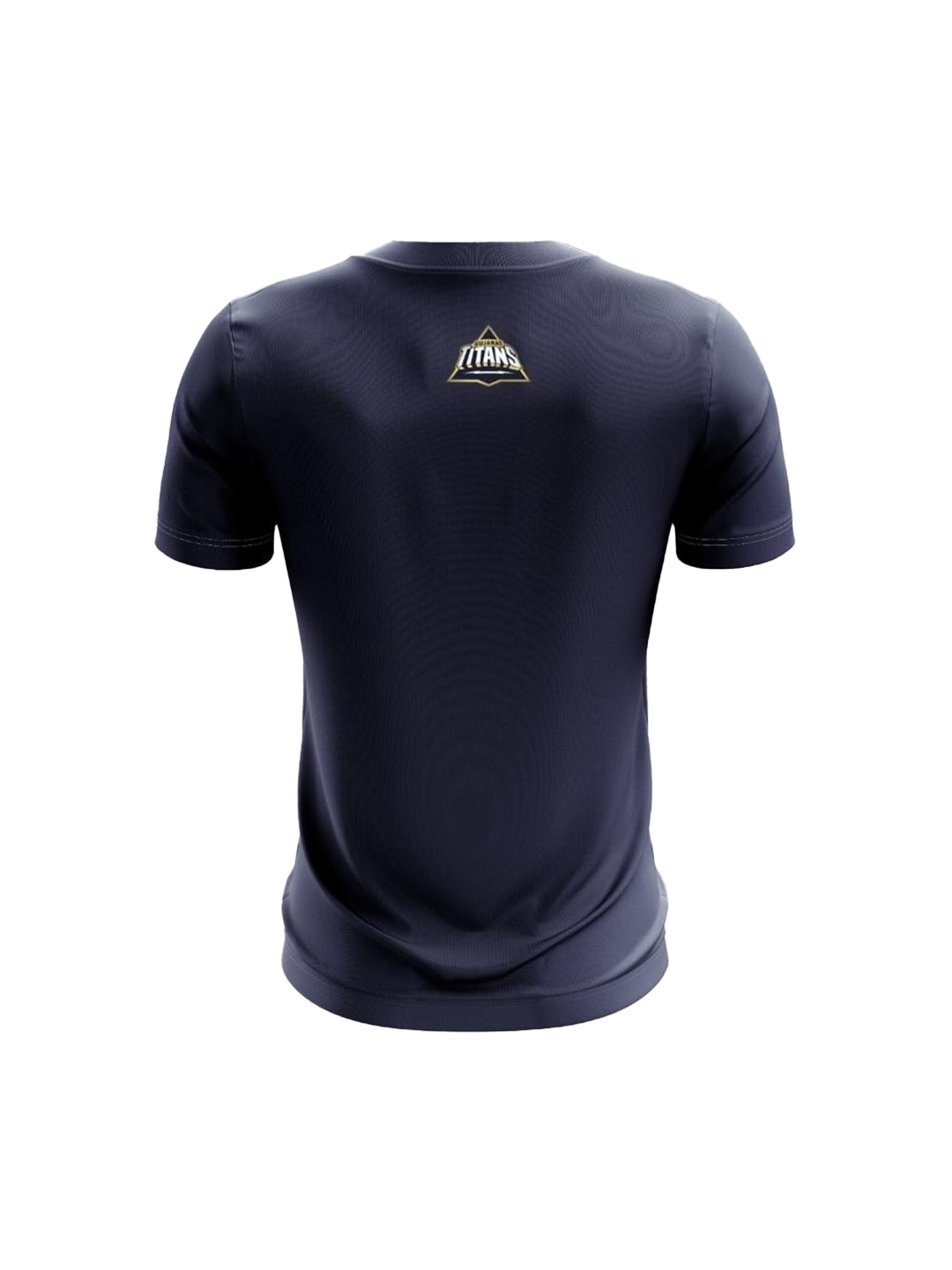 Gujarat Titans Men Navy Graphic Printed Half Sleeves Round Neck Cotton T-Shirt (2)