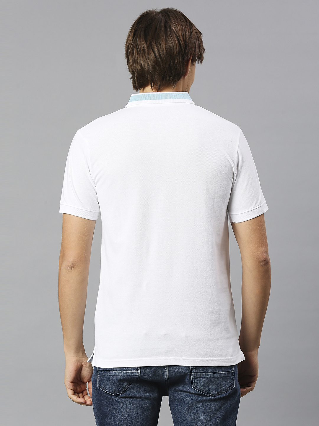 Gujarat Titans Men White Solid Half Sleeves Polo Collar Cotton T-Shirt (2)