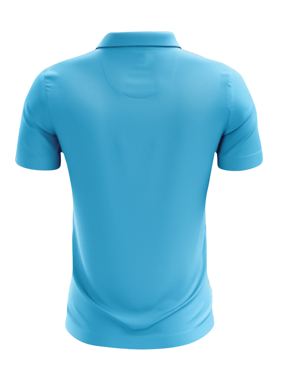 Gujarat Titans Men's Turquoise Blue Solid Half Sleeves Polo Collar Polyester T-Shirt (2)