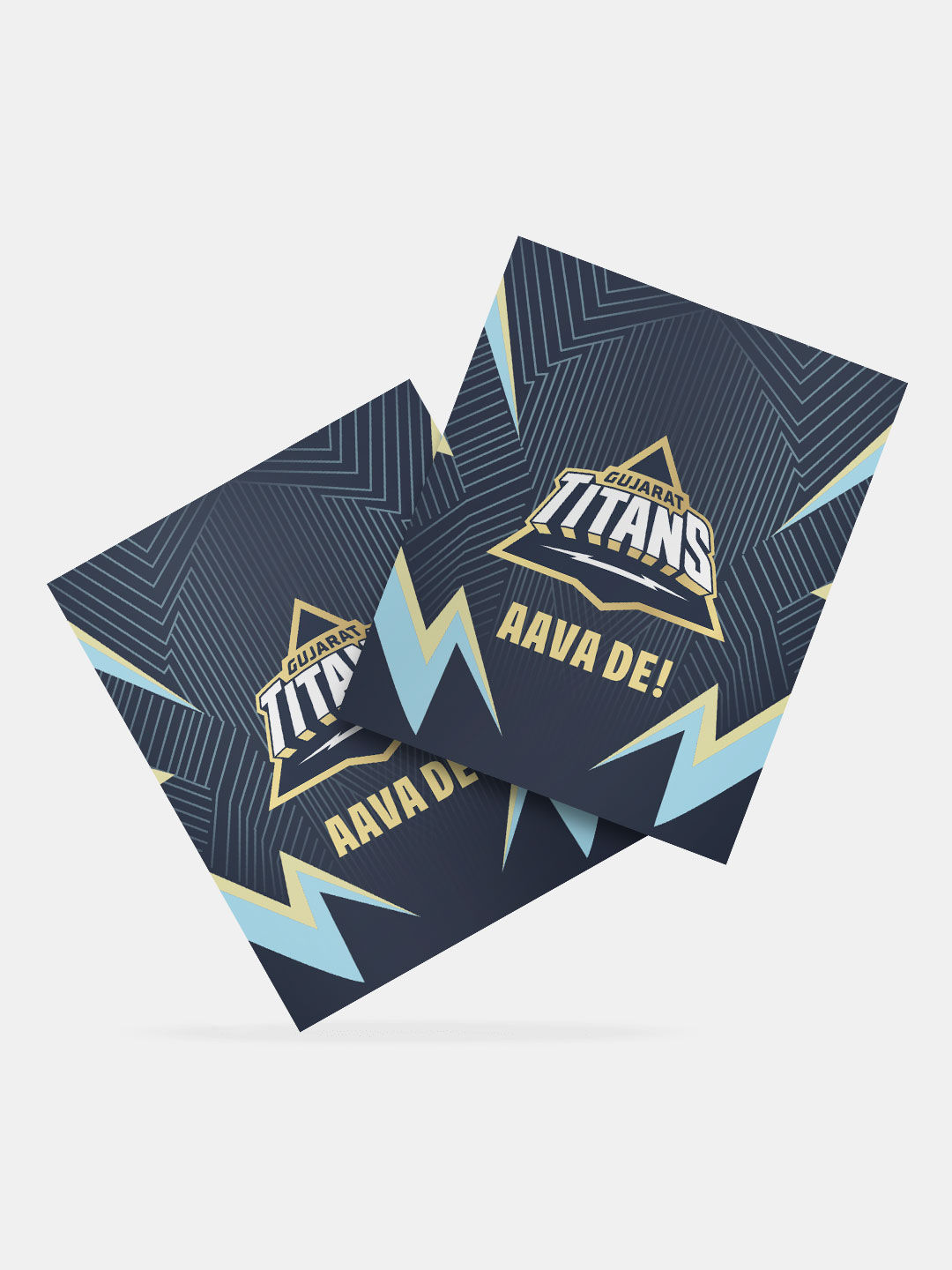 Gujarat Titans Navy Blue Printed Aava De Fridge Magnet - Pack of 1 (1)
