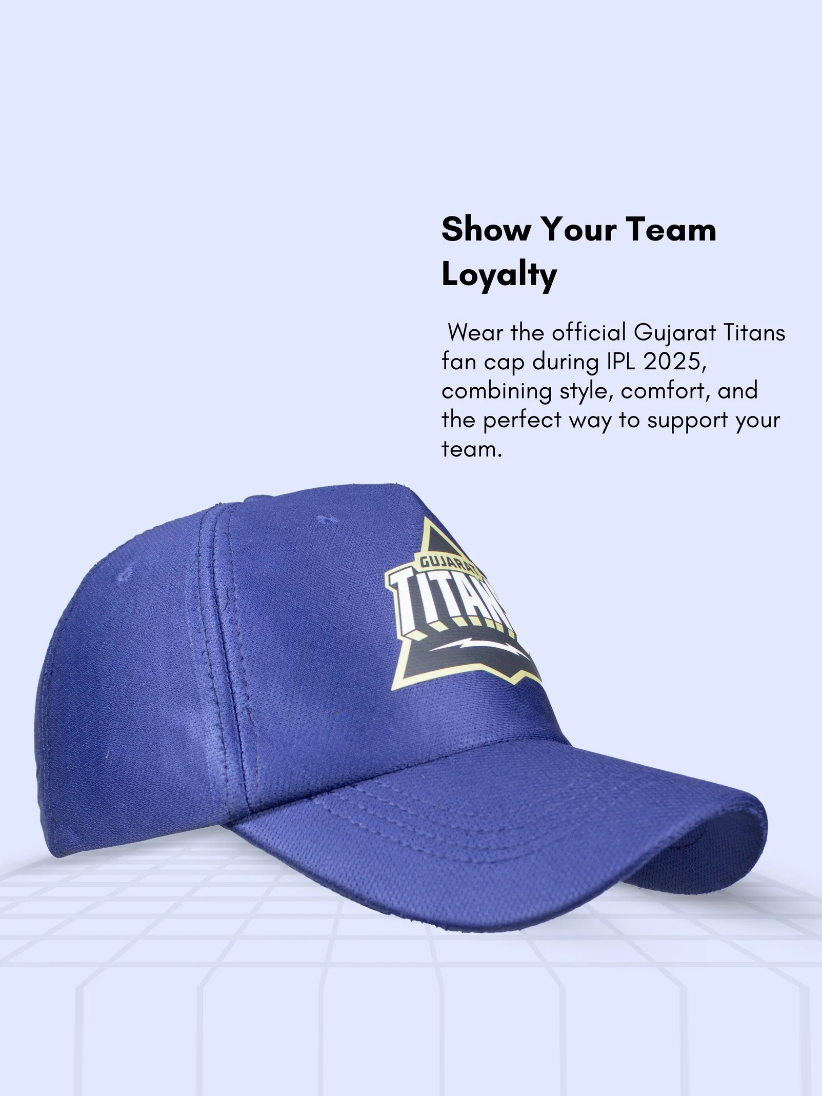 Gujarat Titans Official Fan Cap 2025 - Blue (4)