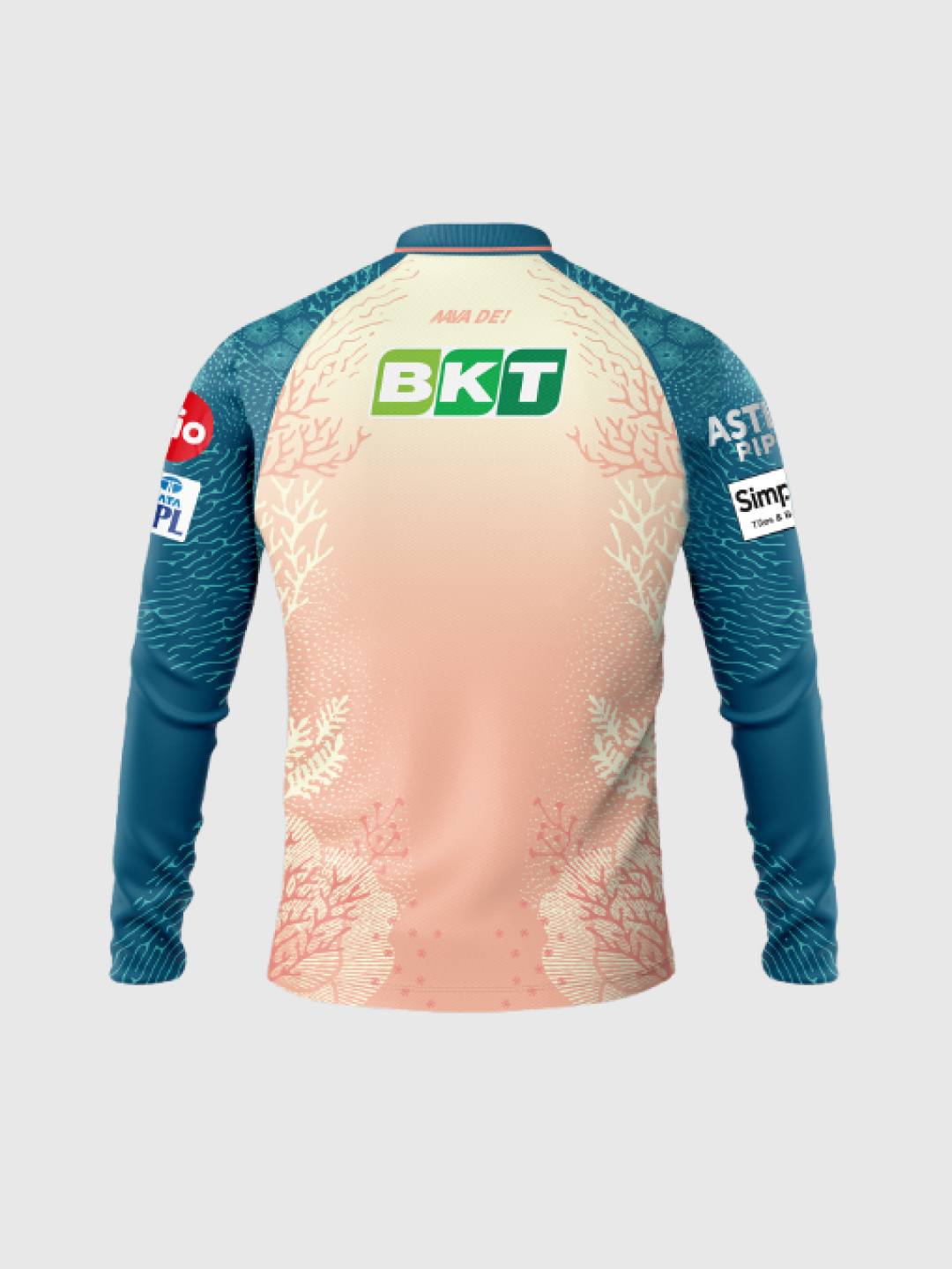 Gujarat Titans Official Player Edition Long Sleeves Training Jersey 2025 - Peach (2)