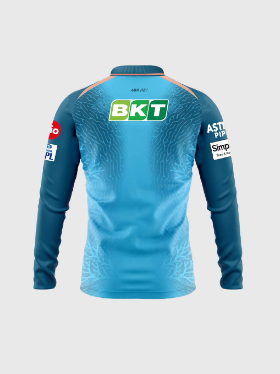 Gujarat Titans Official Player Edition Long Sleeves Training Jersey 2025 - Sky Blue (2)