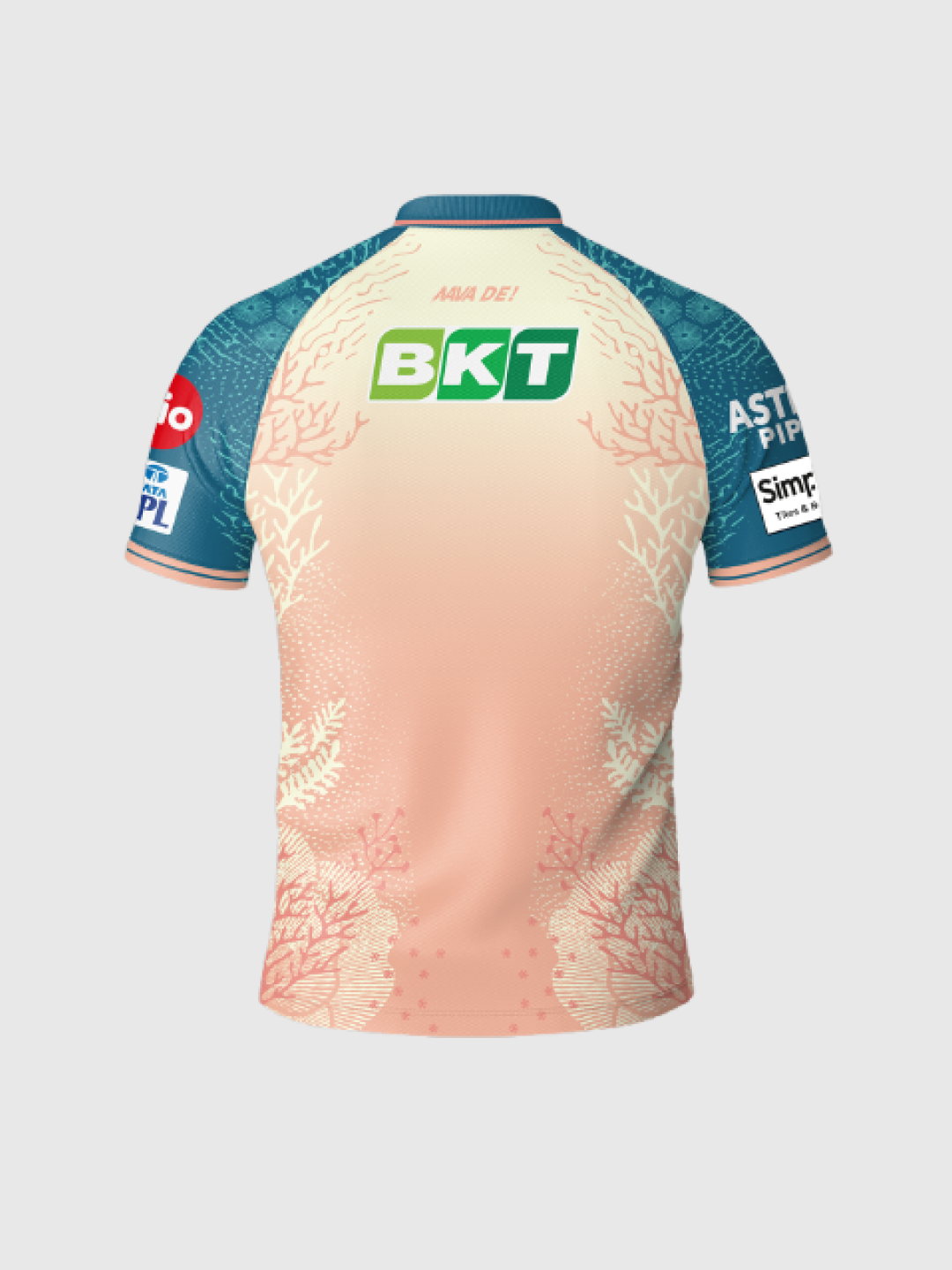 Gujarat Titans Official Player Edition Training Jersey 2025 - Peach (2)