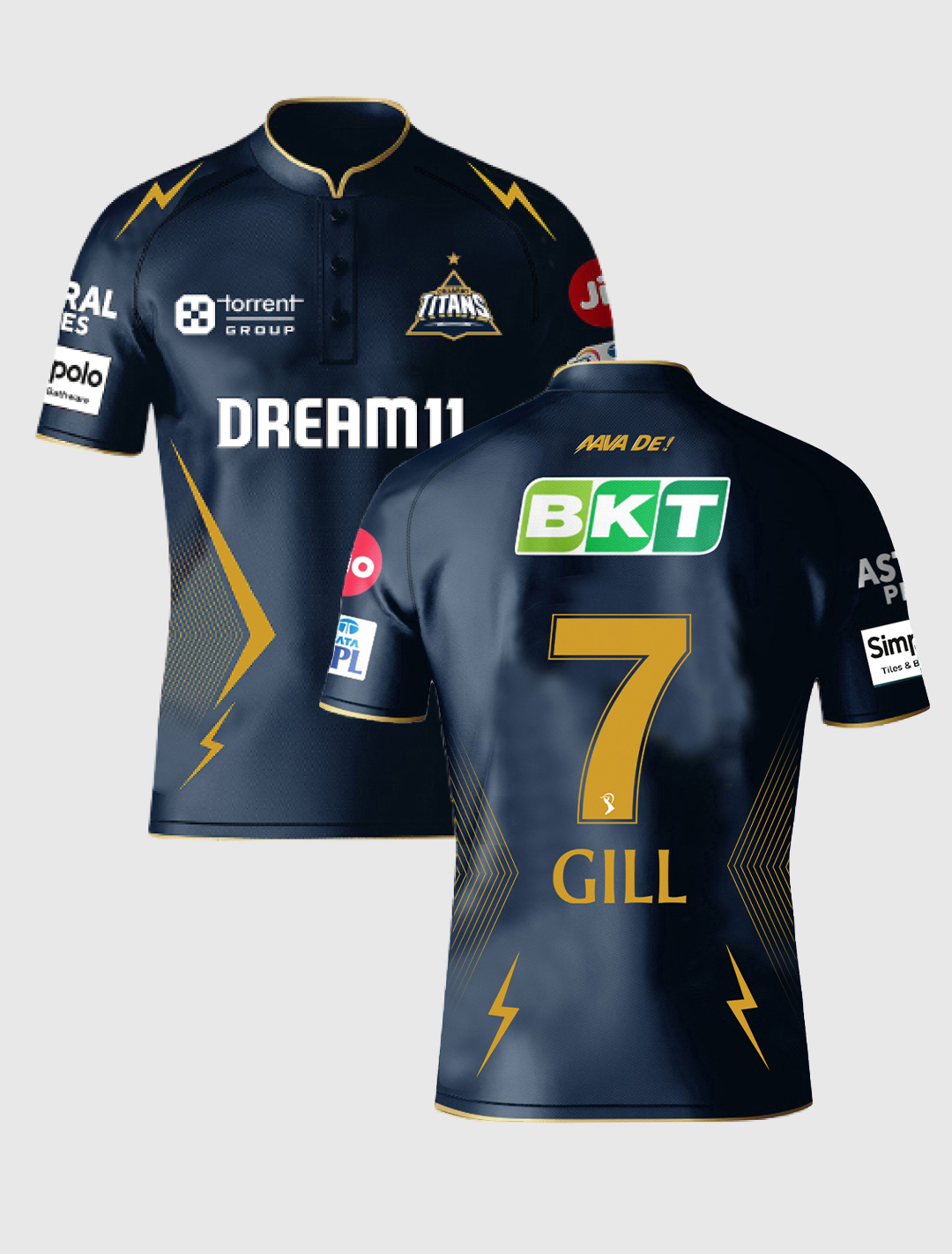 Gujarat Titans Official Shubman Gill Player Edition Match Jersey 2025