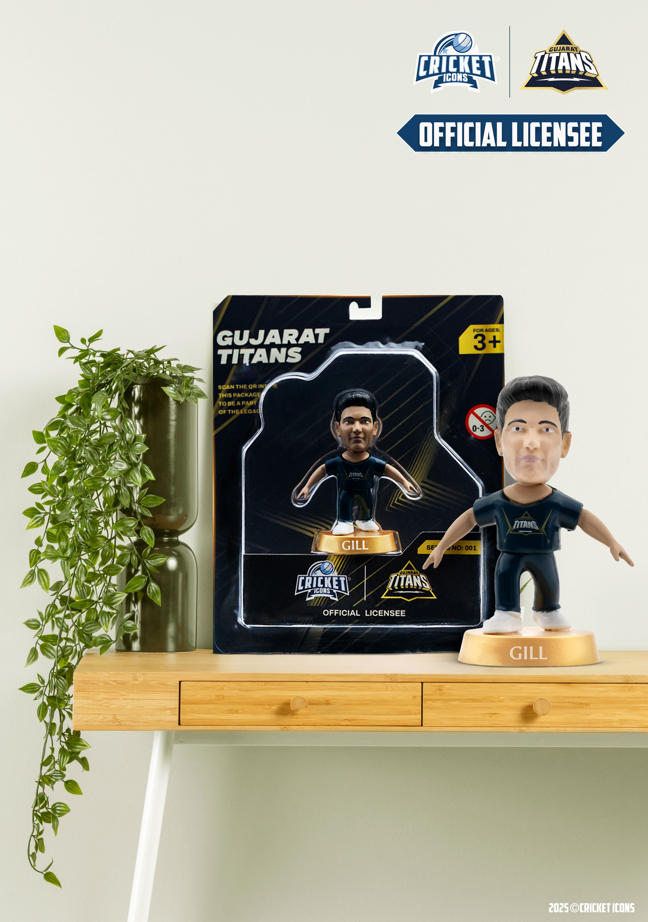 Gujarat Titans Shubman Gill Gujarat Titans Collectible Miniature Figurine