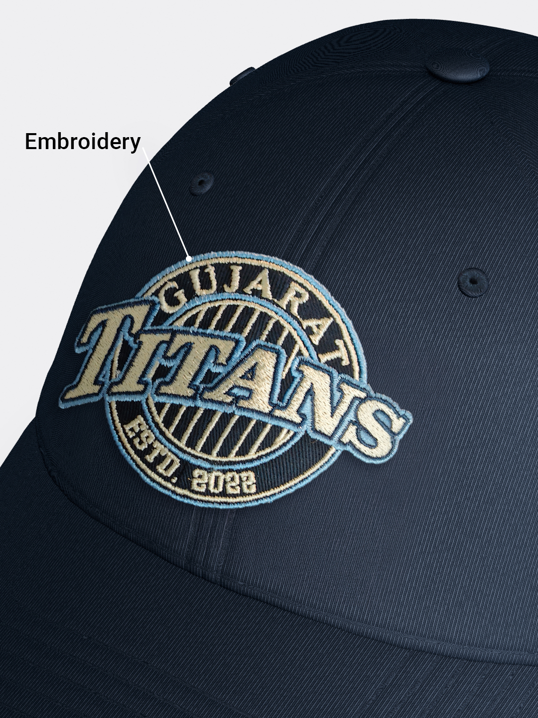 Gujarat Titans Titans Classic Est. 2022 Baseball Cap (4)