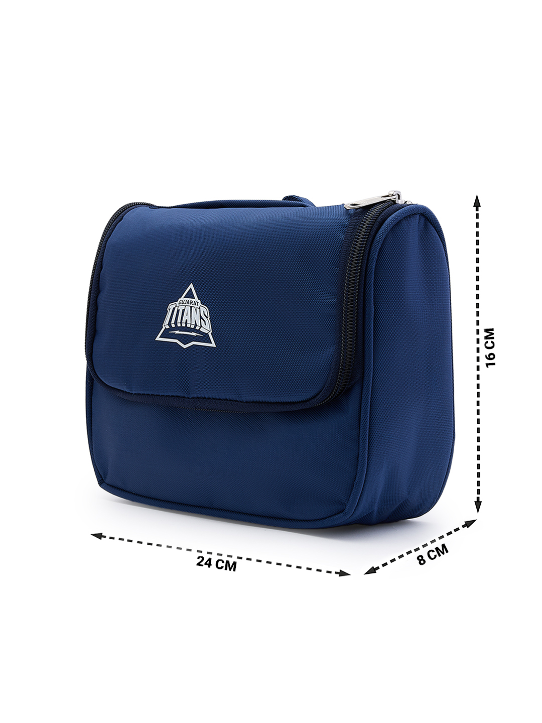 Gujarat Titans Travel Organizer, Shaving Kit and Cosmetics, Toiletry Kit Bag with Large Storage Compartments (Blue) (12)