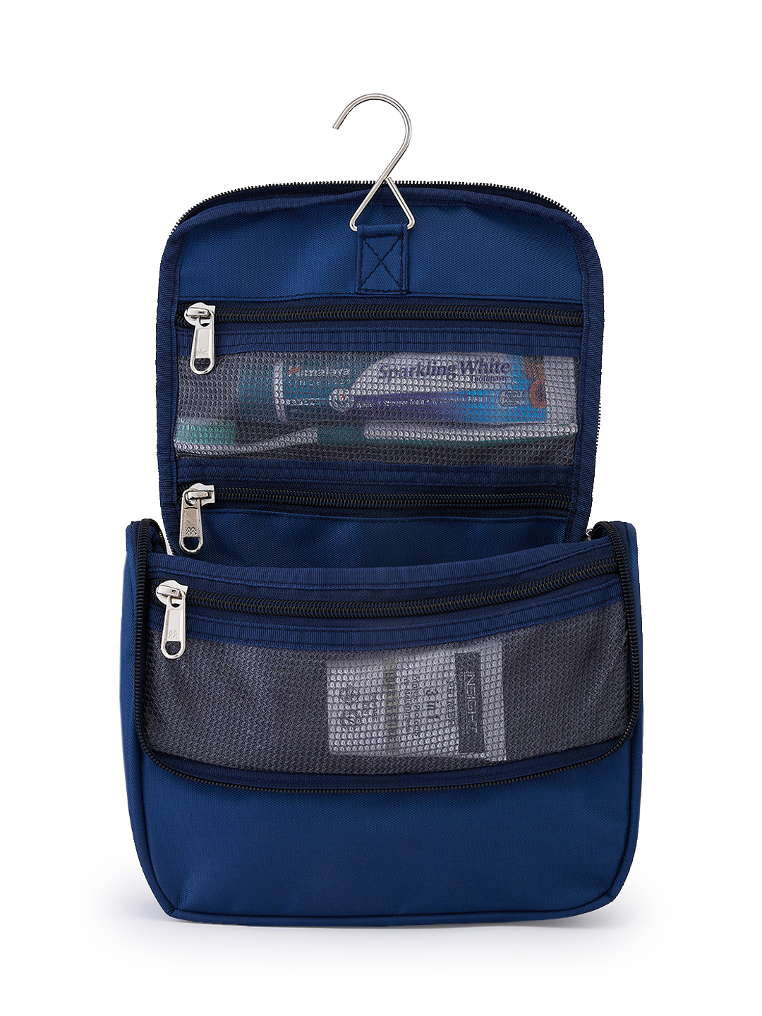 Gujarat Titans Travel Organizer, Shaving Kit and Cosmetics, Toiletry Kit Bag with Large Storage Compartments (Blue) (7)