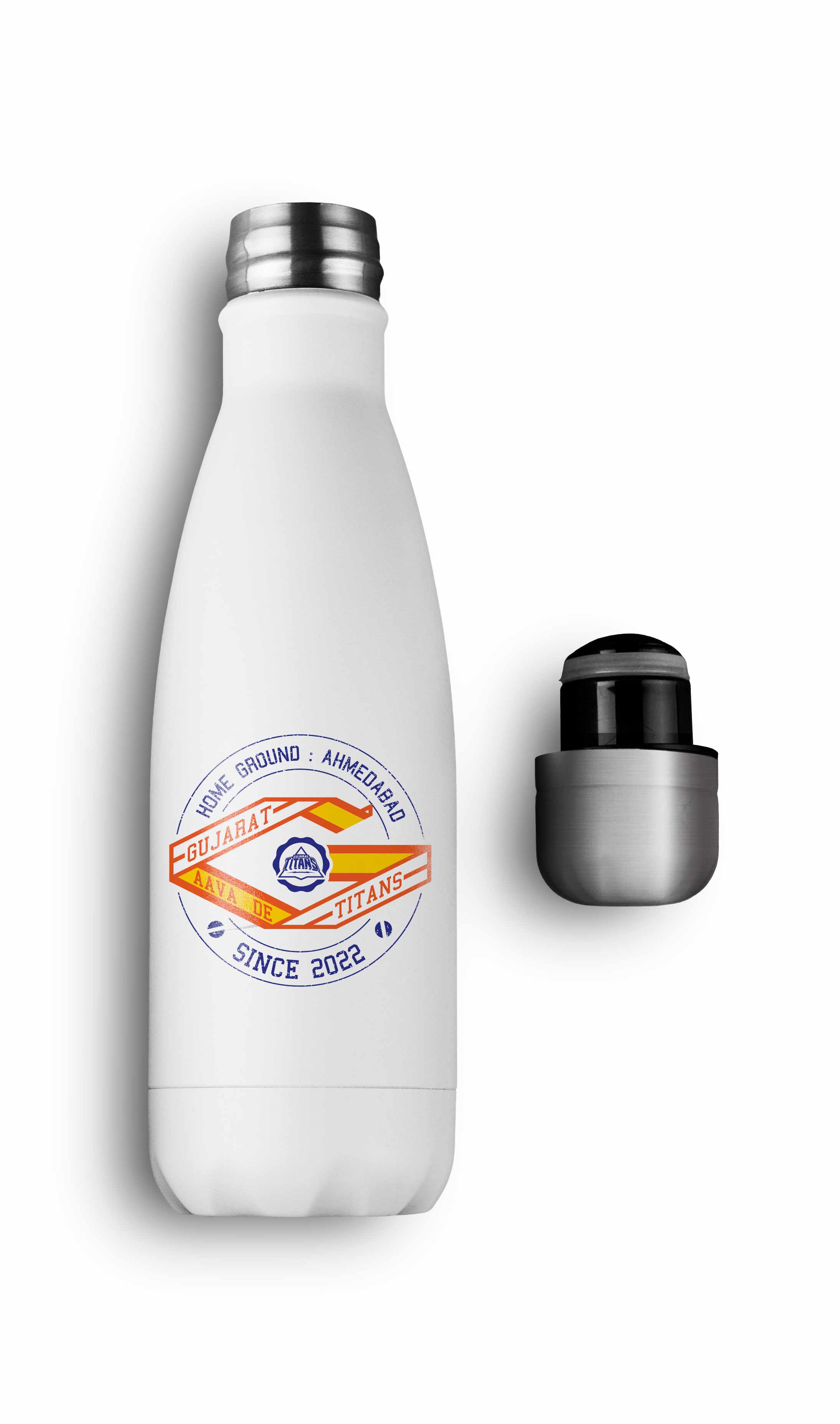 Gujarat Titans Double Walled, Vacuum Insulated, Thermosteel Hot and Cold, Rust Proof, Leak-Proof, Stainless Steel Thermo (2)