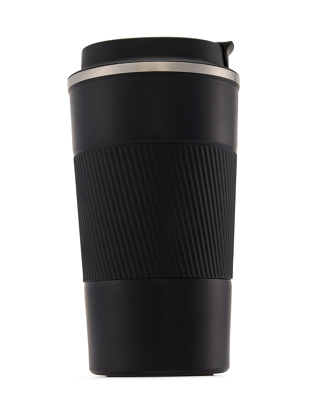 Gujarat Titans Vacuum Insulated Double-Walled with Spill Proof Flip Top Stainless Steel Coffee Tumbler - 400 ML (Black) (6)