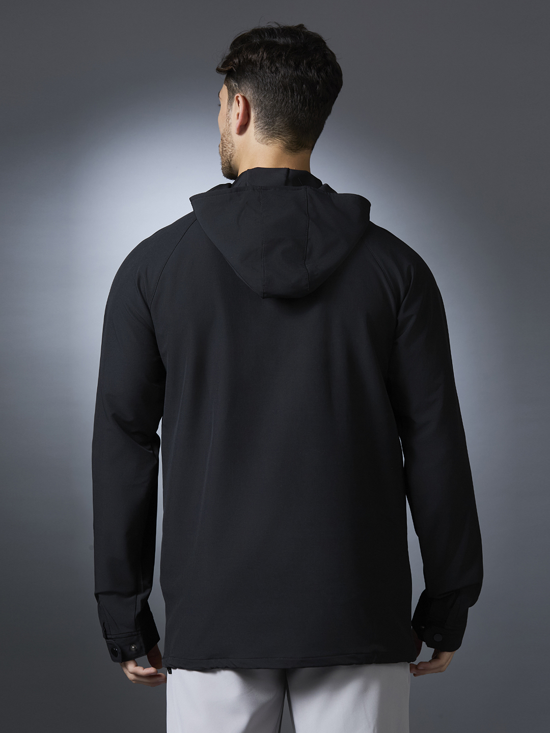 Hardik Pandya Ace Long-Sleeve Regular Fit Jacket in Black for Men (5)