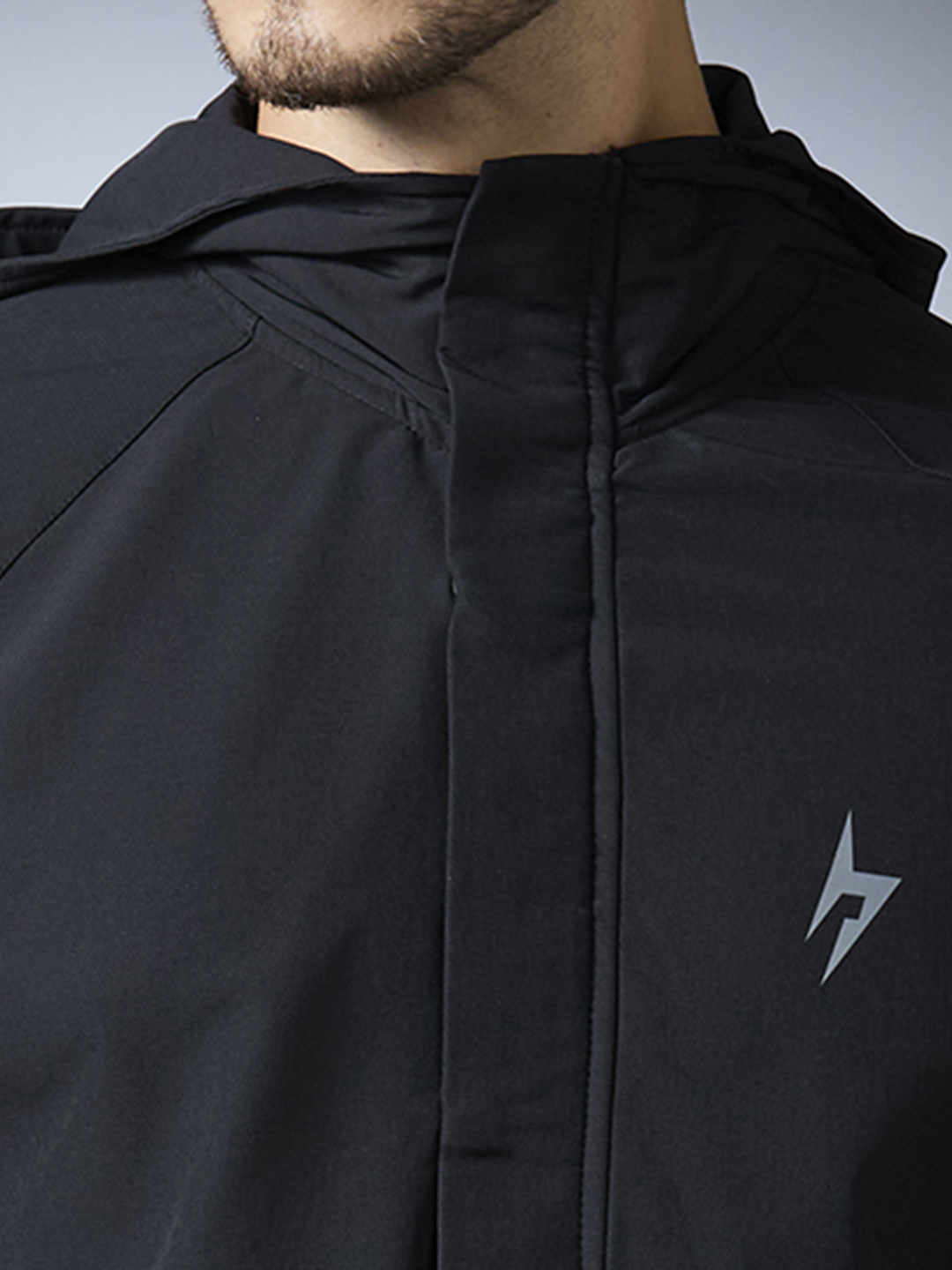 Hardik Pandya Ace Long-Sleeve Regular Fit Jacket in Black for Men (7)