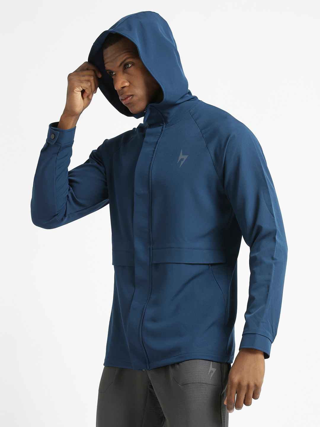 Hardik Pandya Ace Long-Sleeve Regular Fit Jacket in Teal for Men (4)