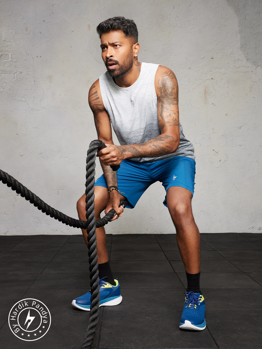 Hardik Pandya Apex Regular Fit Vest in Light Grey For Men (1)