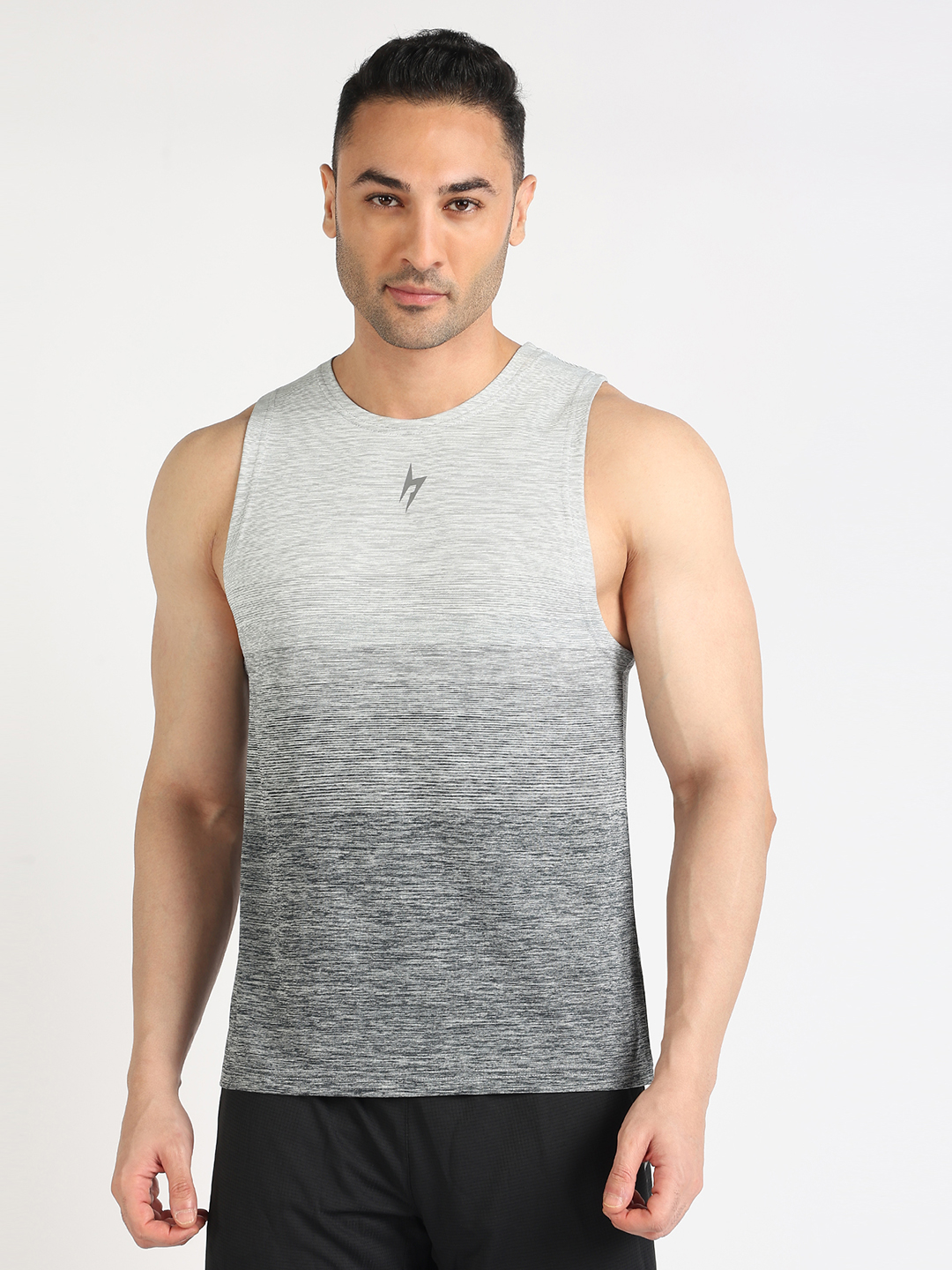 Hardik Pandya Apex Regular Fit Vest in Light Grey For Men (2)