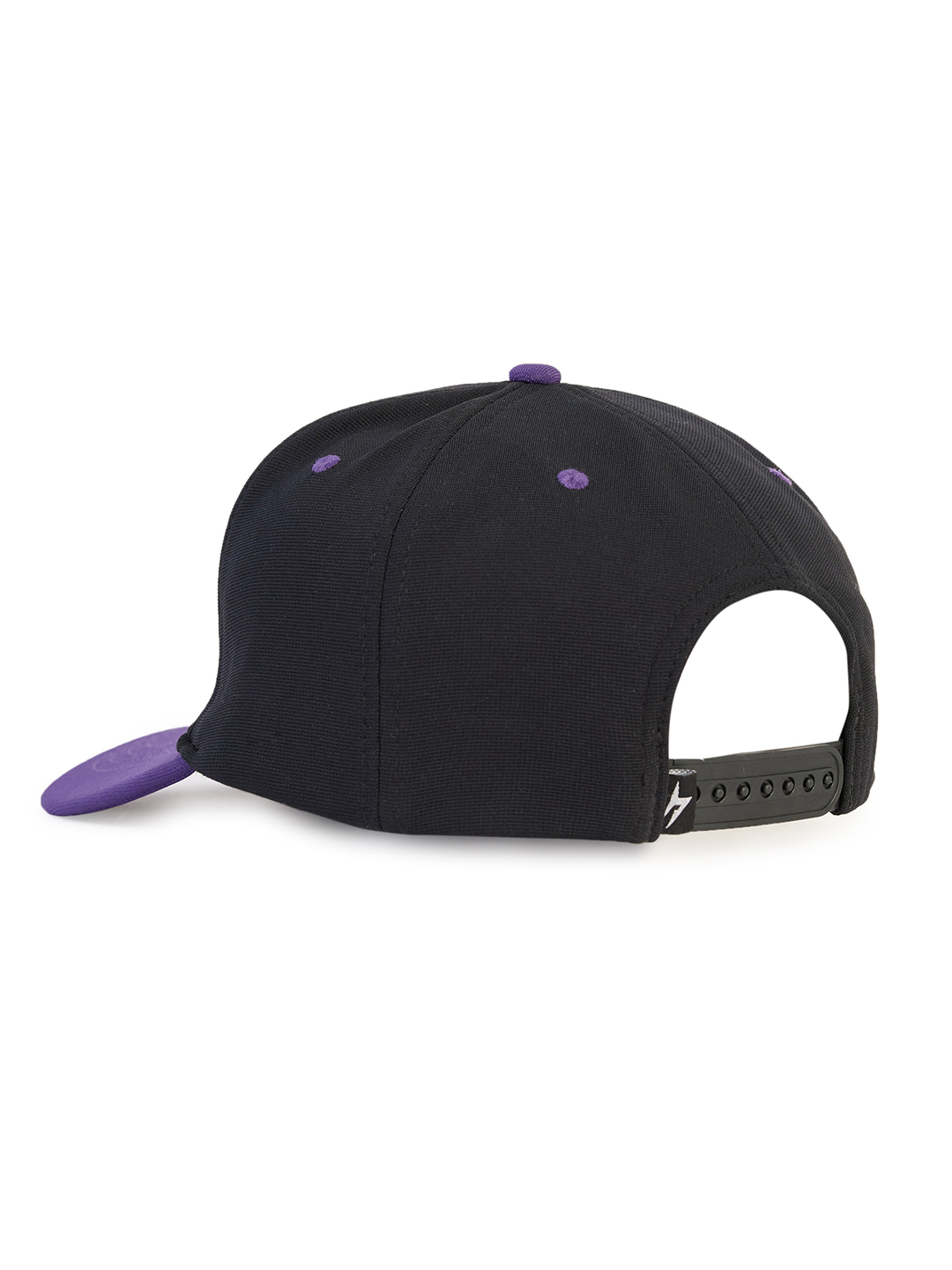 Hardik Pandya Bolt Mesh Snapback Adjustable Hiphop Polyester Cap (Black Purple) (6)