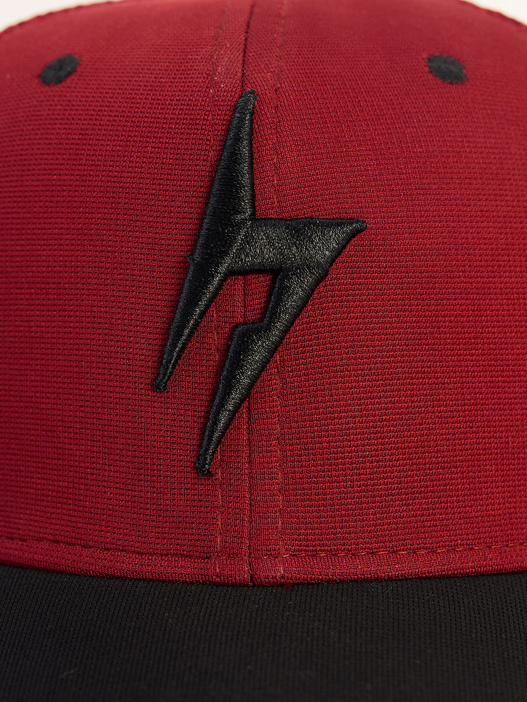 Hardik Pandya Bolt Mesh Snapback Adjustable Hiphop Polyester Cap (Red Black) (4)
