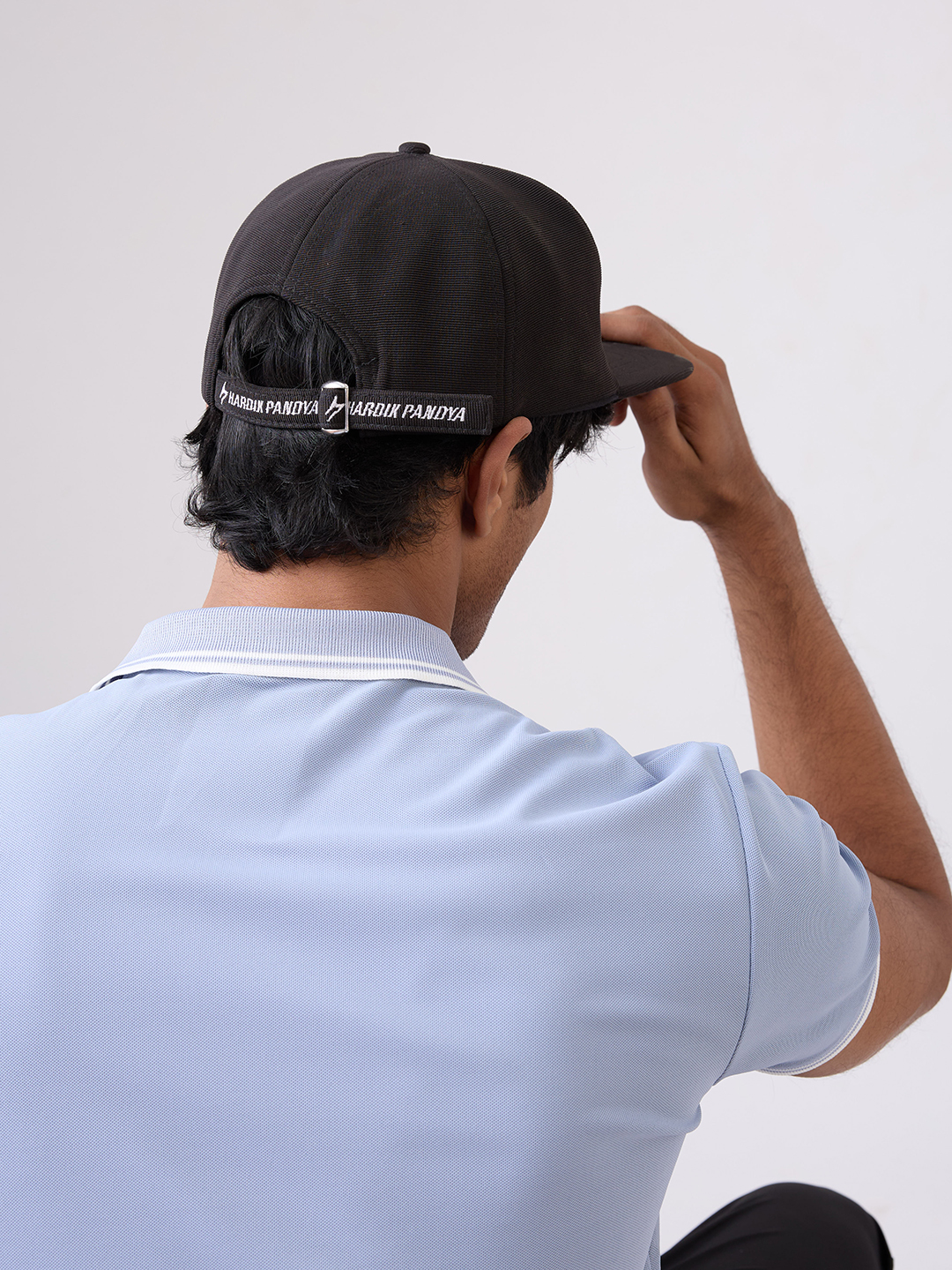 Hardik Pandya Bolt Mesh Snapback Adjustable Hiphop Polyester Cap (White Black) (3)