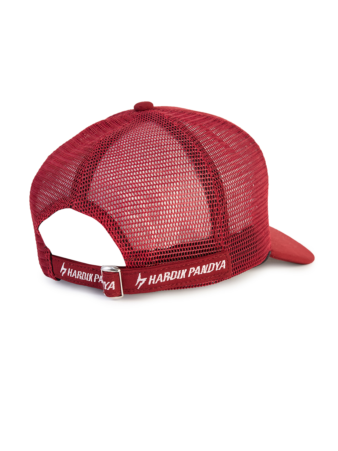 Hardik Pandya Bolt Mesh Snapback Lightweight Adjustable Hiphop Polyester Cap (Maroon) (7)