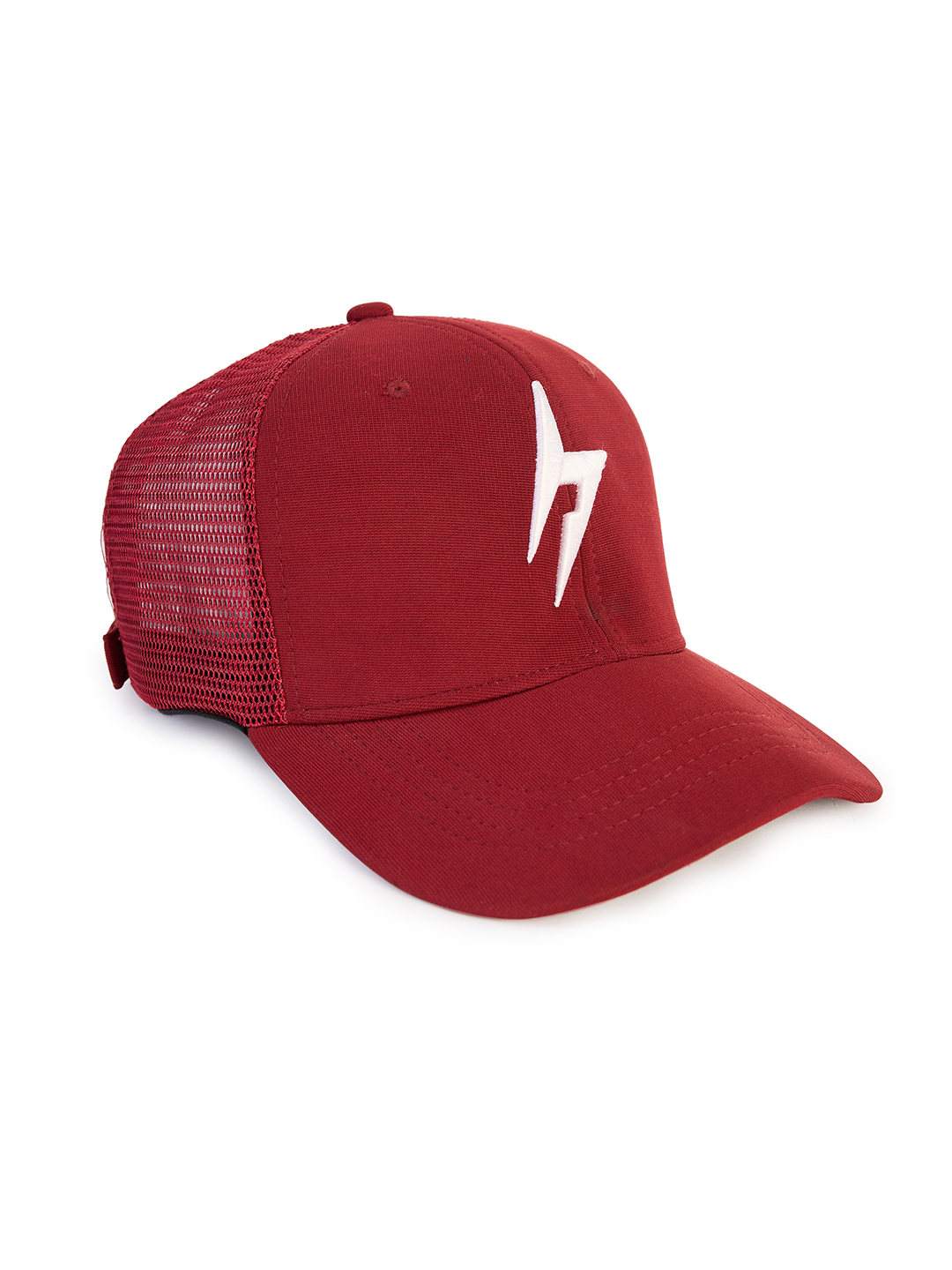Hardik Pandya Bolt Mesh Snapback Lightweight Adjustable Hiphop Polyester Cap (Maroon) (9)