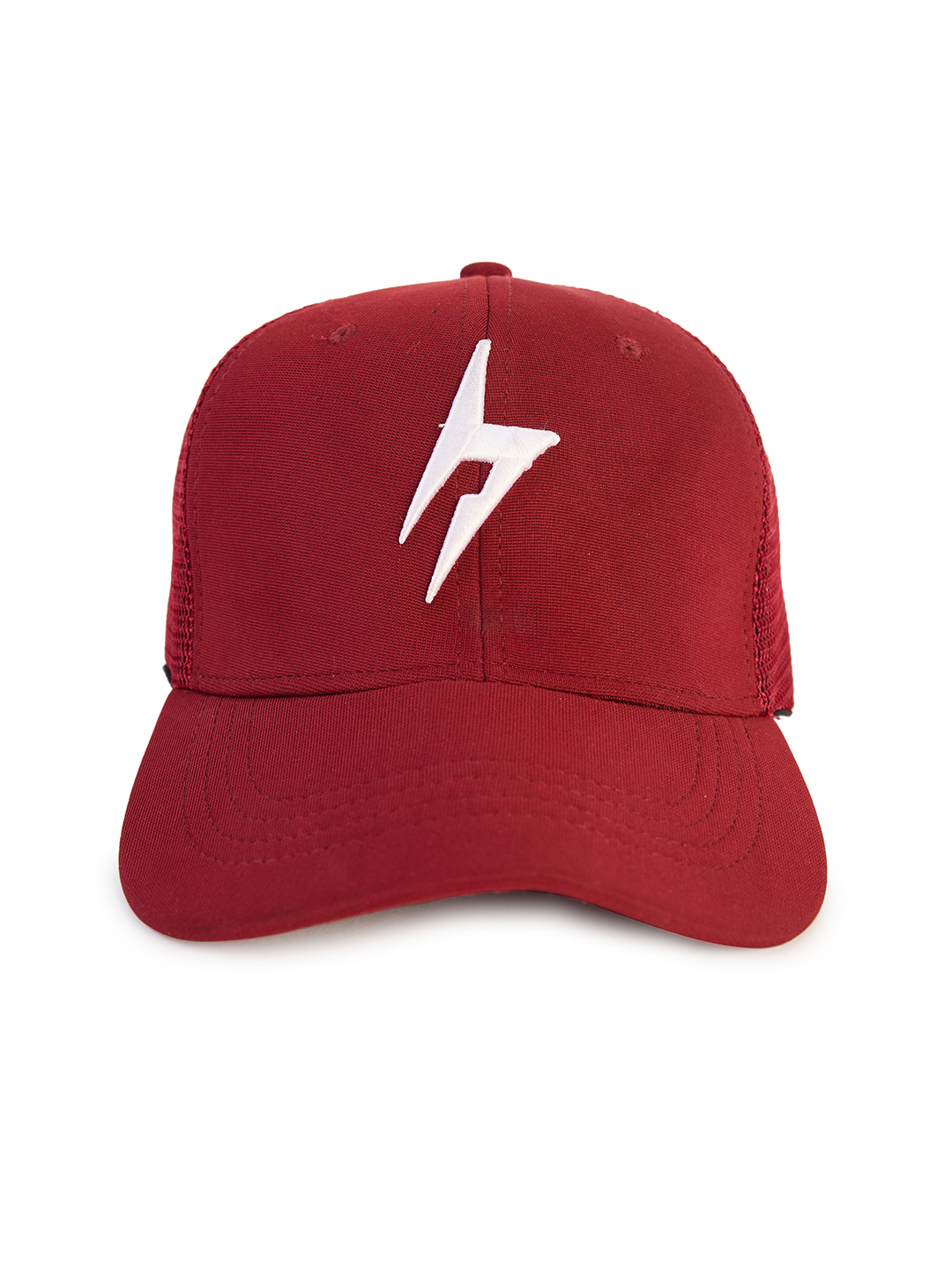 Hardik Pandya Bolt Mesh Snapback Lightweight Adjustable Hiphop Polyester Cap (Maroon) (4)