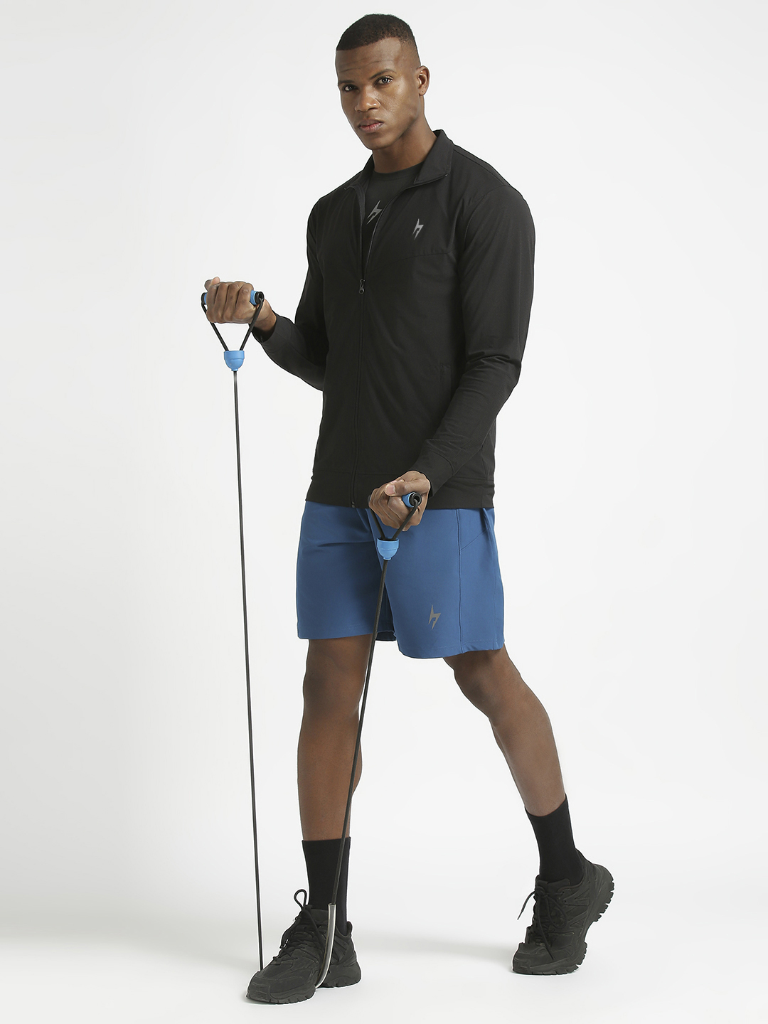 Hardik Pandya Elevate Long-Sleeve Regular Fit Performance Jacket in Black for Men (5)