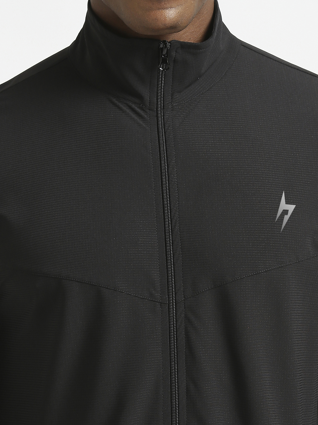 Hardik Pandya Elevate Long-Sleeve Regular Fit Performance Jacket in Black for Men (6)