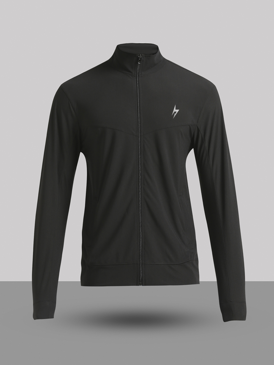 Hardik Pandya Elevate Long-Sleeve Regular Fit Performance Jacket in Black for Men (8)
