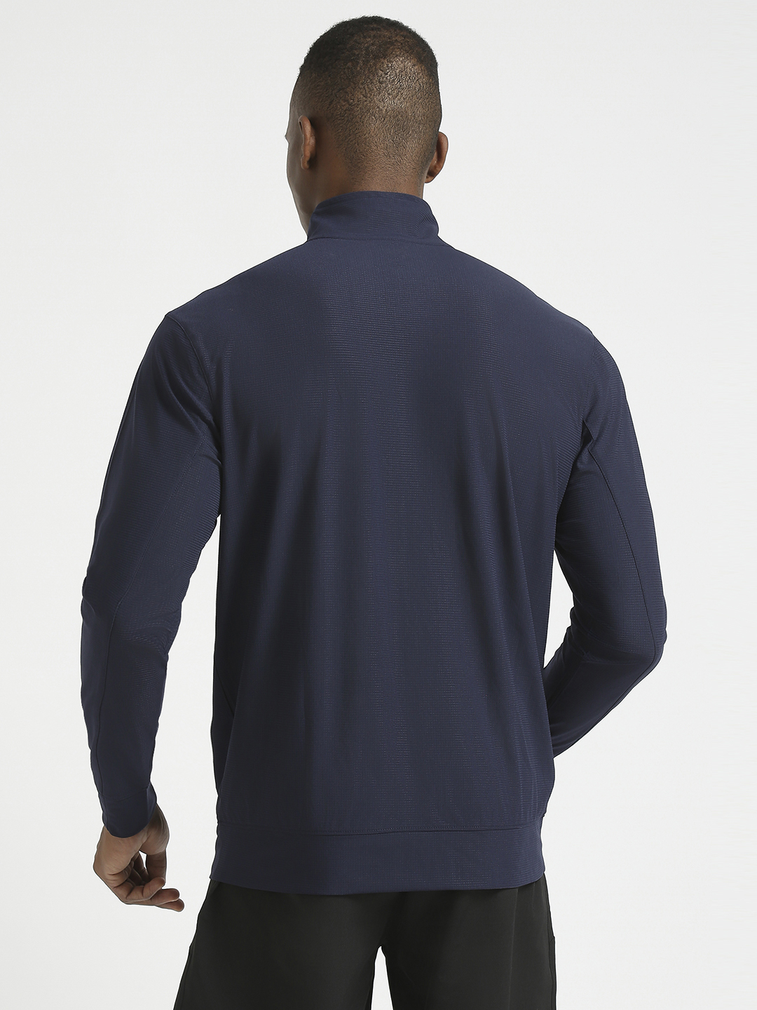 Hardik Pandya Elevate Long-Sleeve Regular Fit Performance Jacket in Navy Blue for Men (6)