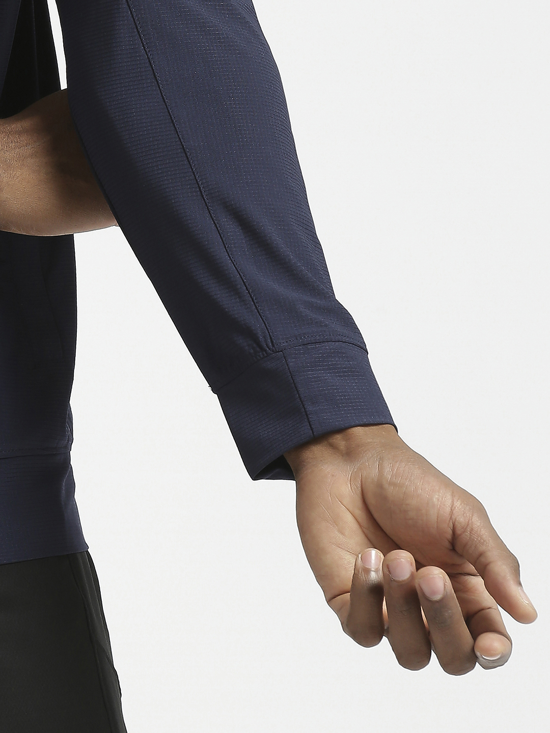 Hardik Pandya Elevate Long-Sleeve Regular Fit Performance Jacket in Navy Blue for Men (9)