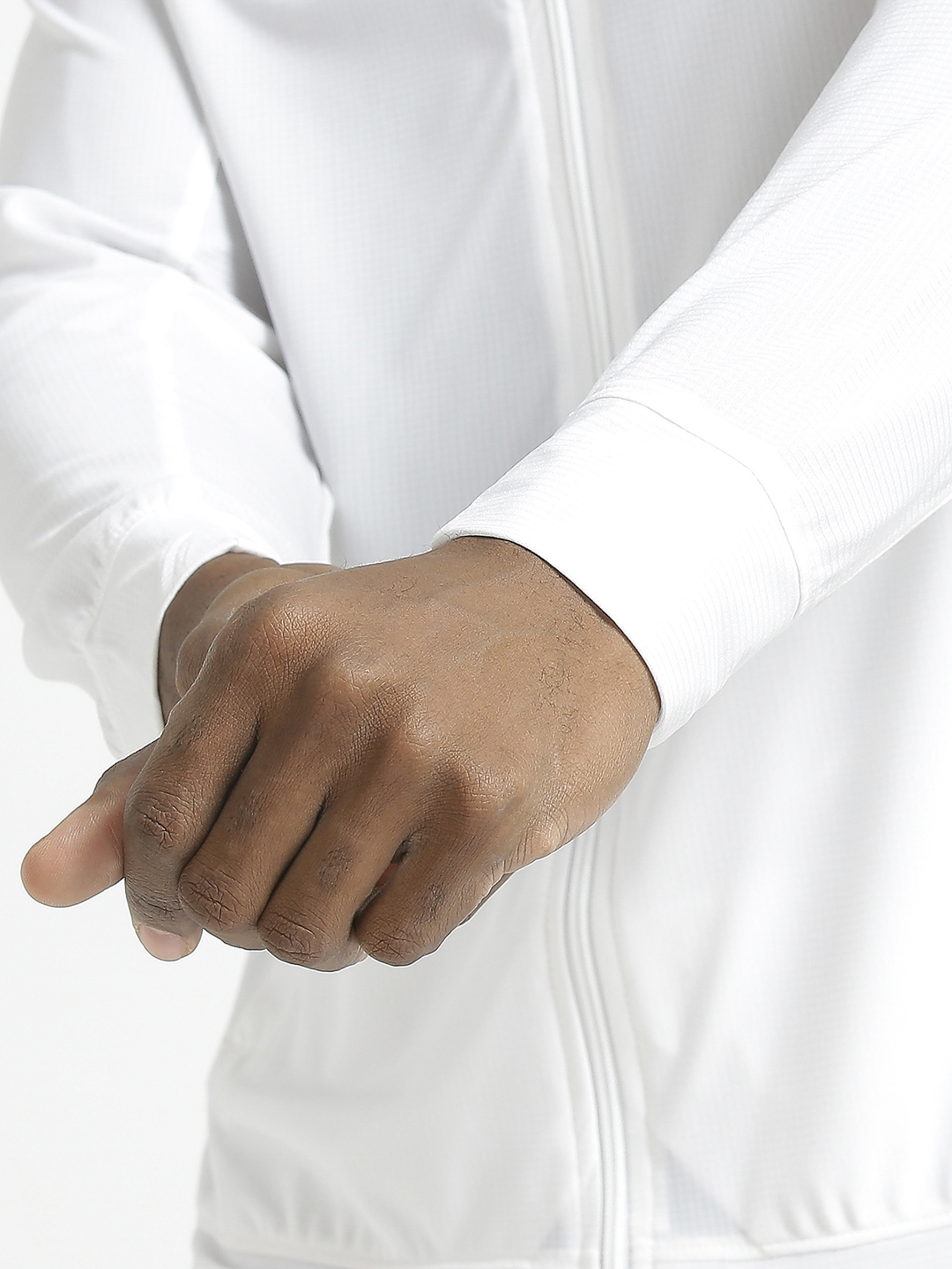 Hardik Pandya Elevate Long-Sleeve Regular Fit Performance Jacket in White for Men (8)