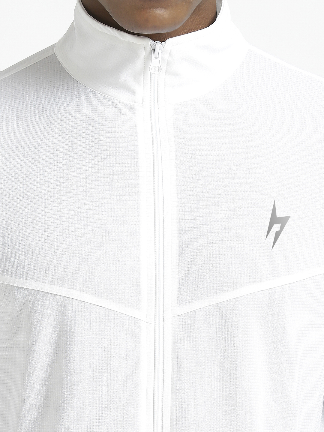 Hardik Pandya Elevate Long-Sleeve Regular Fit Performance Jacket in White for Men (9)