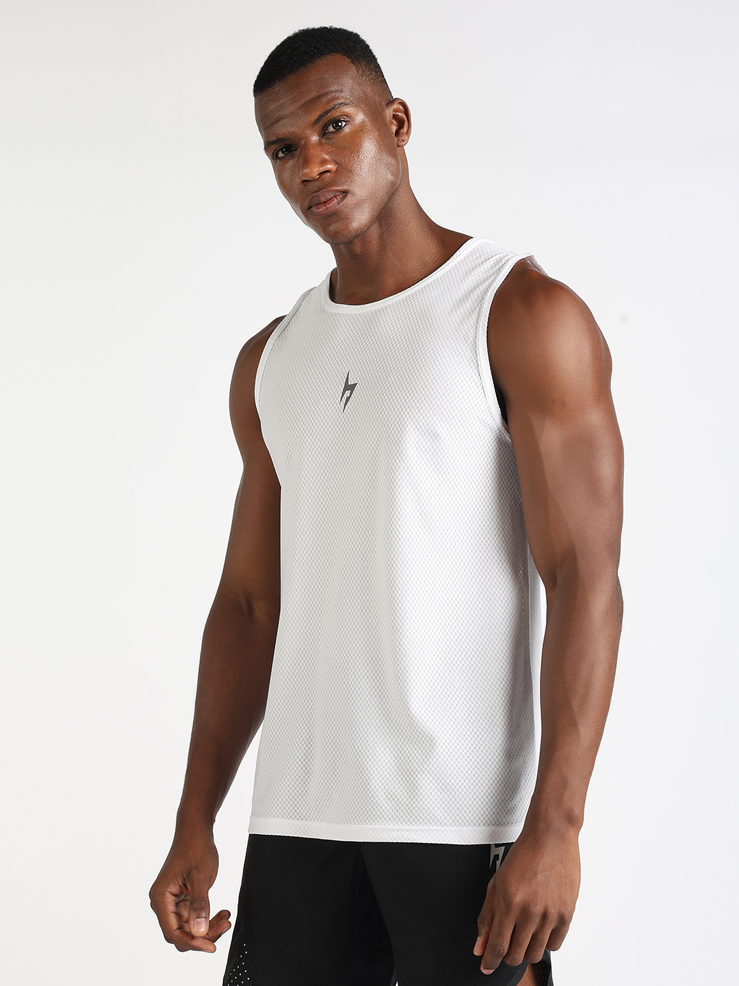 Hardik Pandya Evolve Regular Fit Vest in White for Men 
 (3)