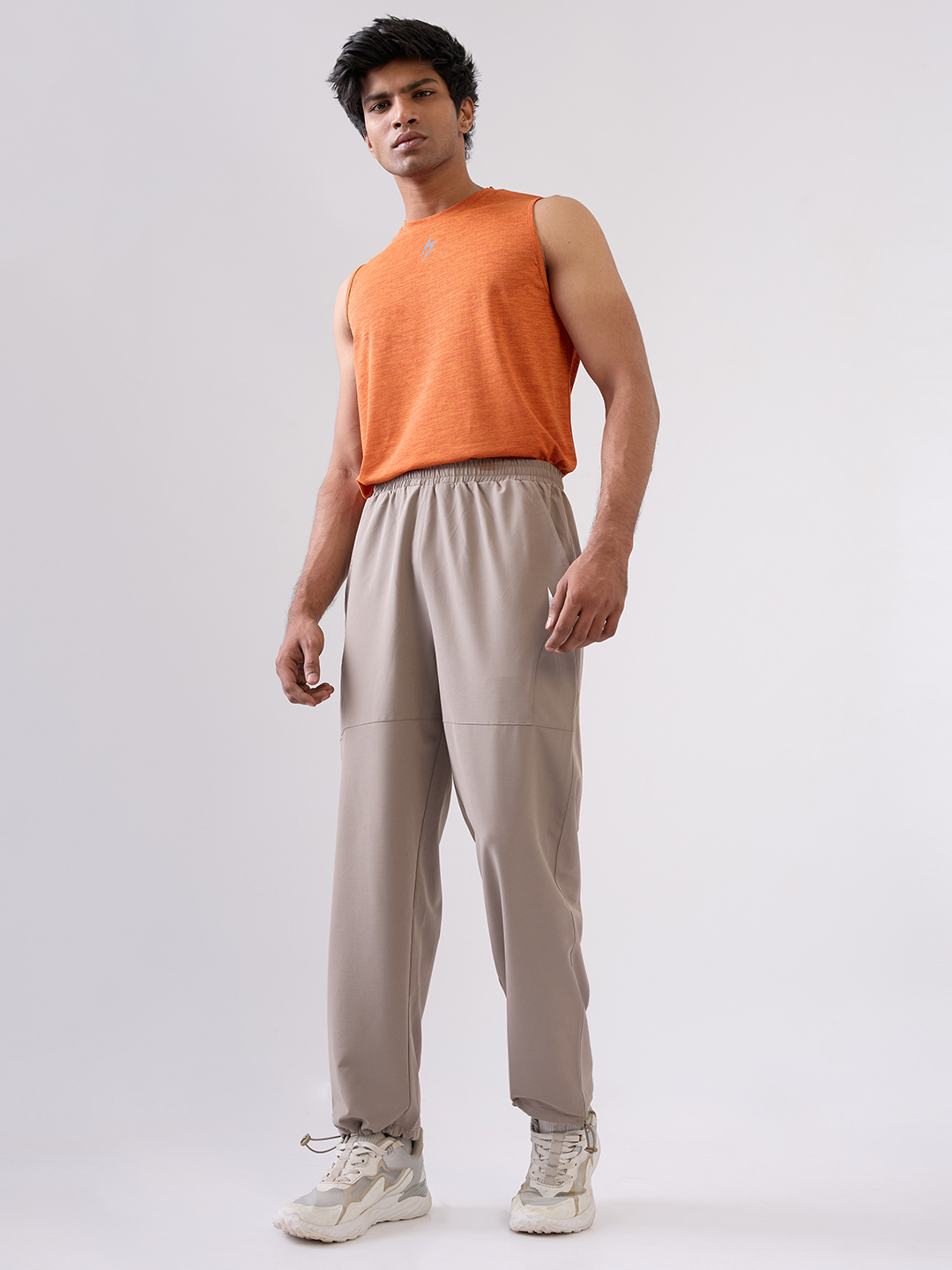 Hardik Pandya Men Clutch Active Wear Beige Track Pant for Workout, Gym, Running, Yoga, Indoor & Outdoor Sports (6)