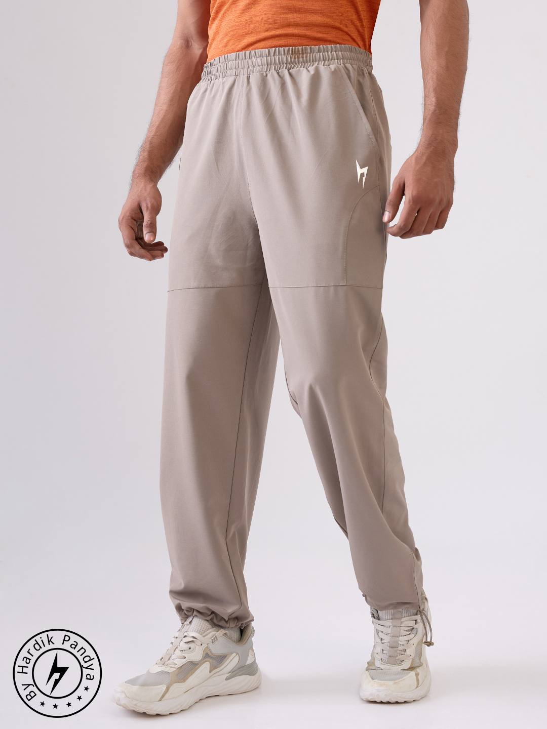Men Clutch Active Wear Beige Track Pant for Workout, Gym, Running, Yoga, Indoor & Outdoor Sports