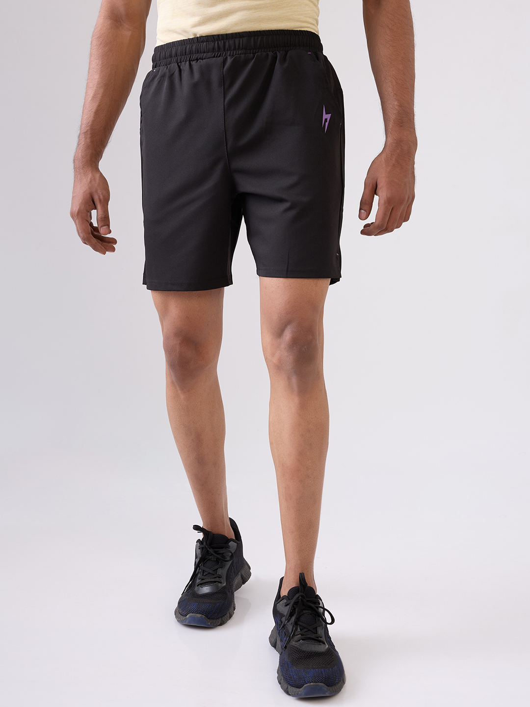 Hardik Pandya Men PowerPlay Athletic Lightweight Activewear Black Shorts for Workout, Gym, Running, Yoga and Sports (2)