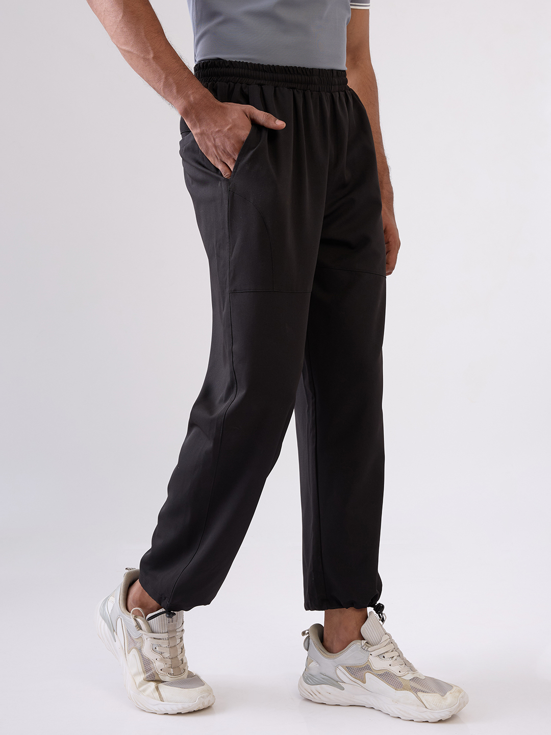 Hardik Pandya Men Clutch Active Wear Black Track Pant for Workout, Gym, Running, Yoga, Indoor & Outdoor Sports (4)