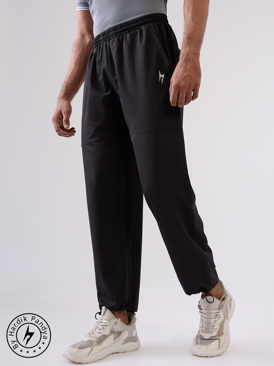 Hardik Pandya Men Clutch Active Wear Black Track Pant for Workout, Gym, Running, Yoga, Indoor & Outdoor Sports