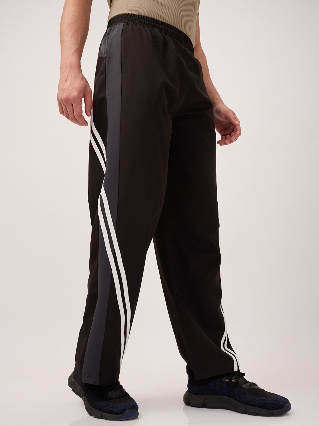 Hardik Pandya Men Fastlane Outdoor Black/Gey Track Pant for Workout, Gym, Running, Yoga, Indoor & Outdoor Sports (4)