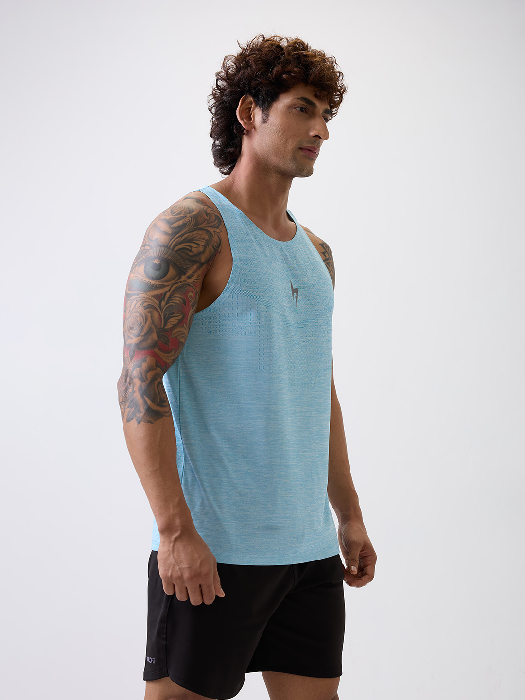 Hardik Pandya HP Blue Round Neck Vests (7)