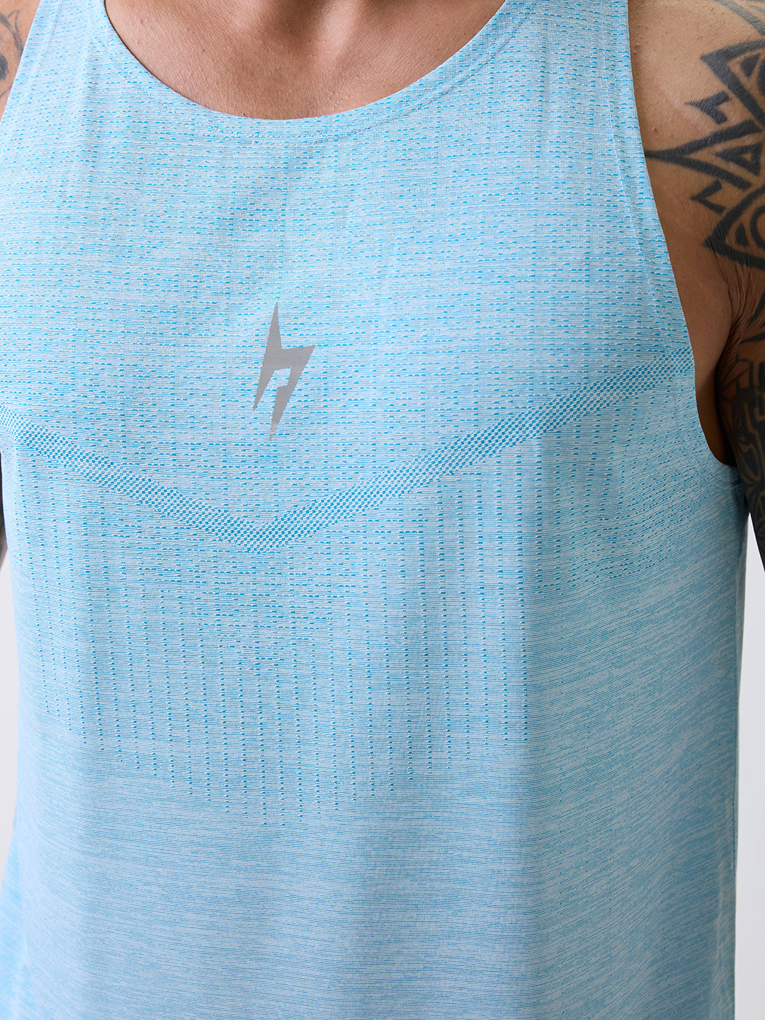 Hardik Pandya HP Blue Round Neck Vests (3)