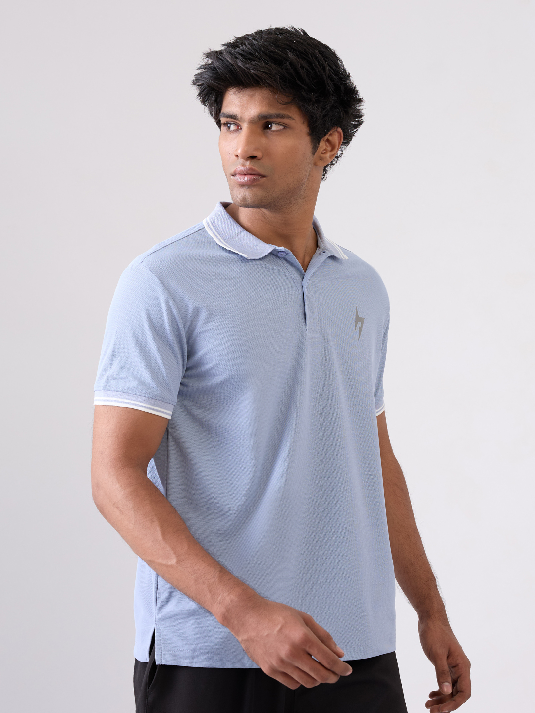 Hardik Pandya Men MVP Polo Neck Casual Wear Blue Shadow T-Shirt (5)