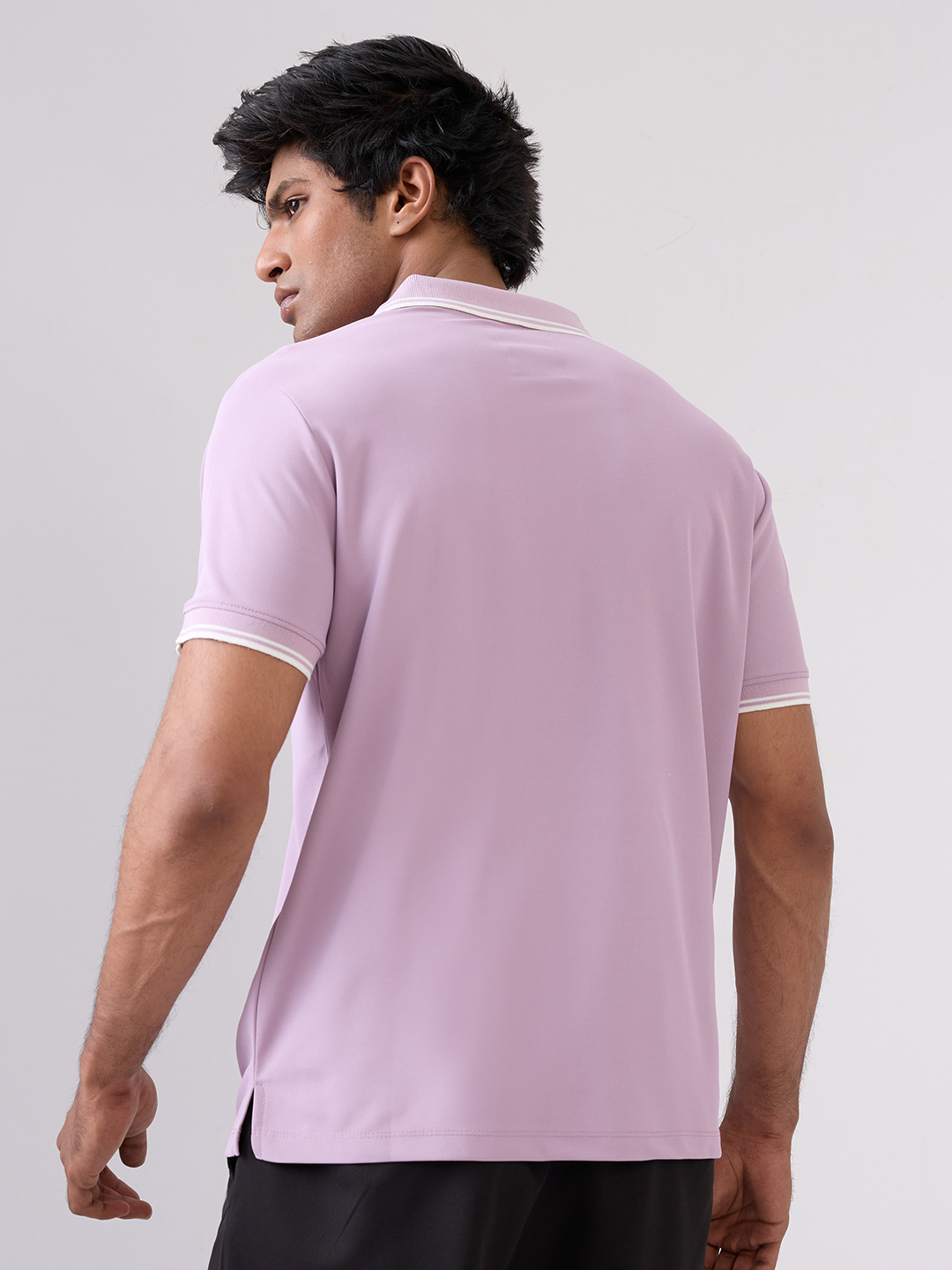 Hardik Pandya Men MVP Polo Neck Casual Wear Dusty Pink T-Shirt (4)
