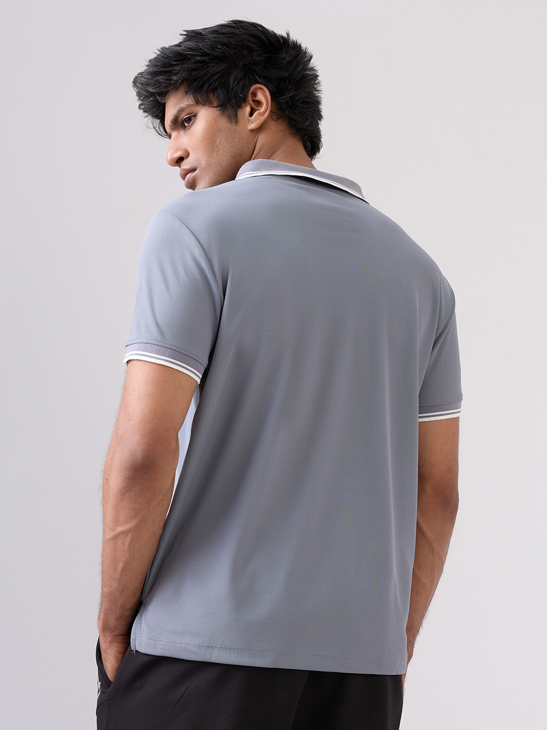 Hardik Pandya Men MVP Polo Neck Casual Wear Grey T-Shirt (4)