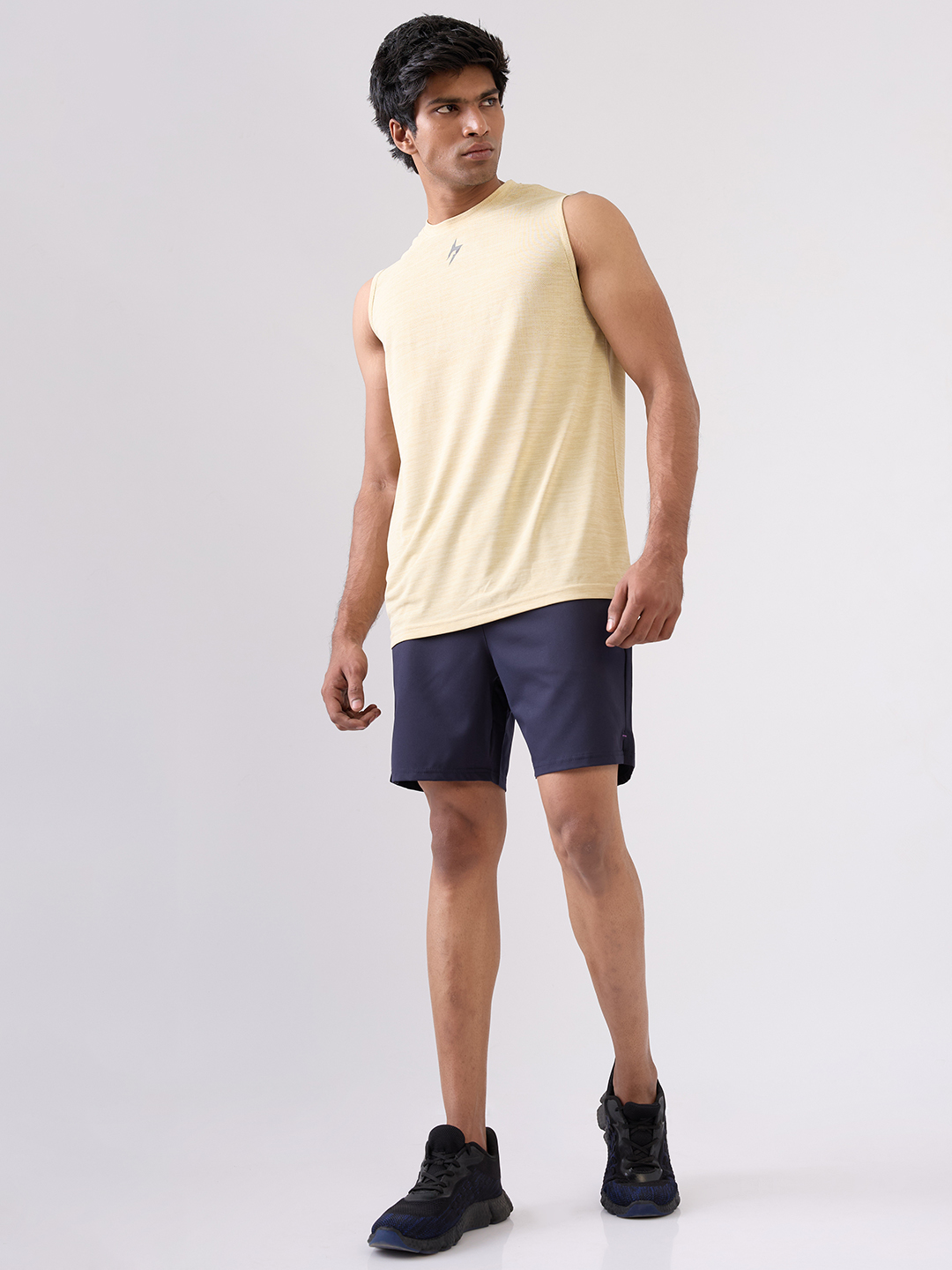 Hardik Pandya Men PowerPlay Athletic Lightweight Activewear Navy Blue Shorts for Workout, Gym, Running, Yoga and Sports (6)