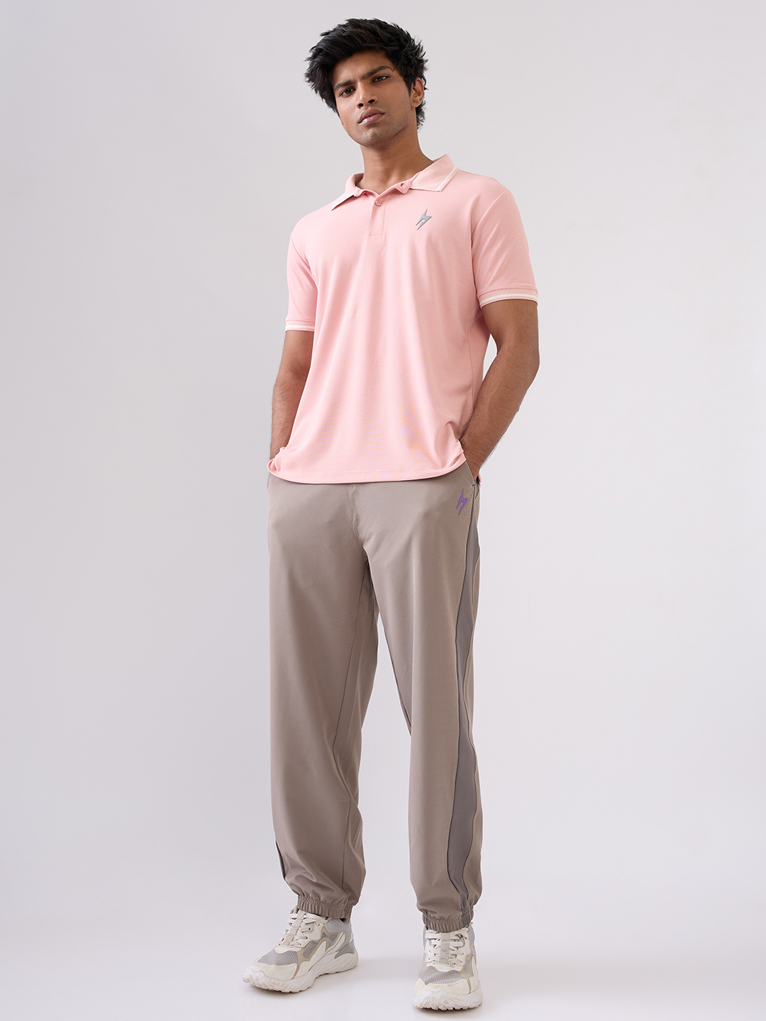 Hardik Pandya Men MVP Polo Neck Casual Wear Pink T-Shirt (6)